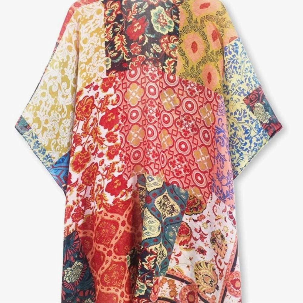 Boho vintage look, kimono